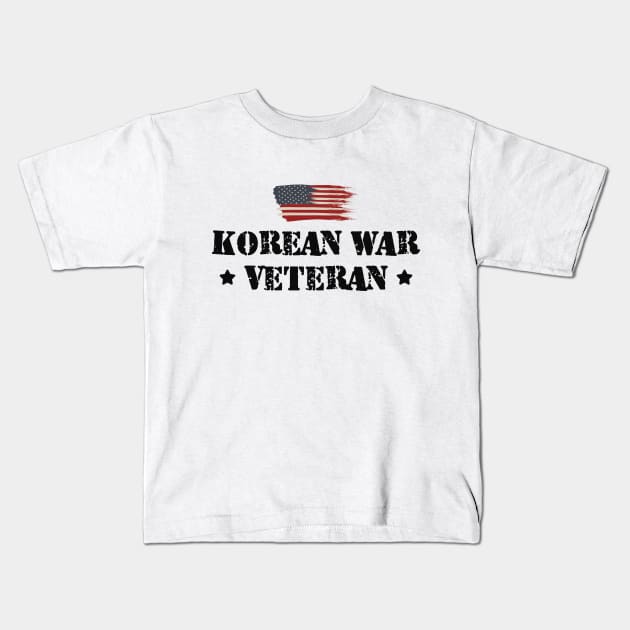 Korean War Veteran Kids T-Shirt by KC Happy Shop